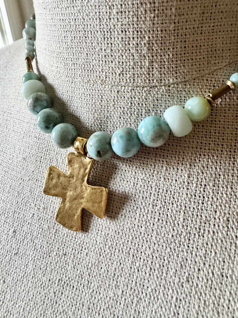 Cleo Larimar Necklace