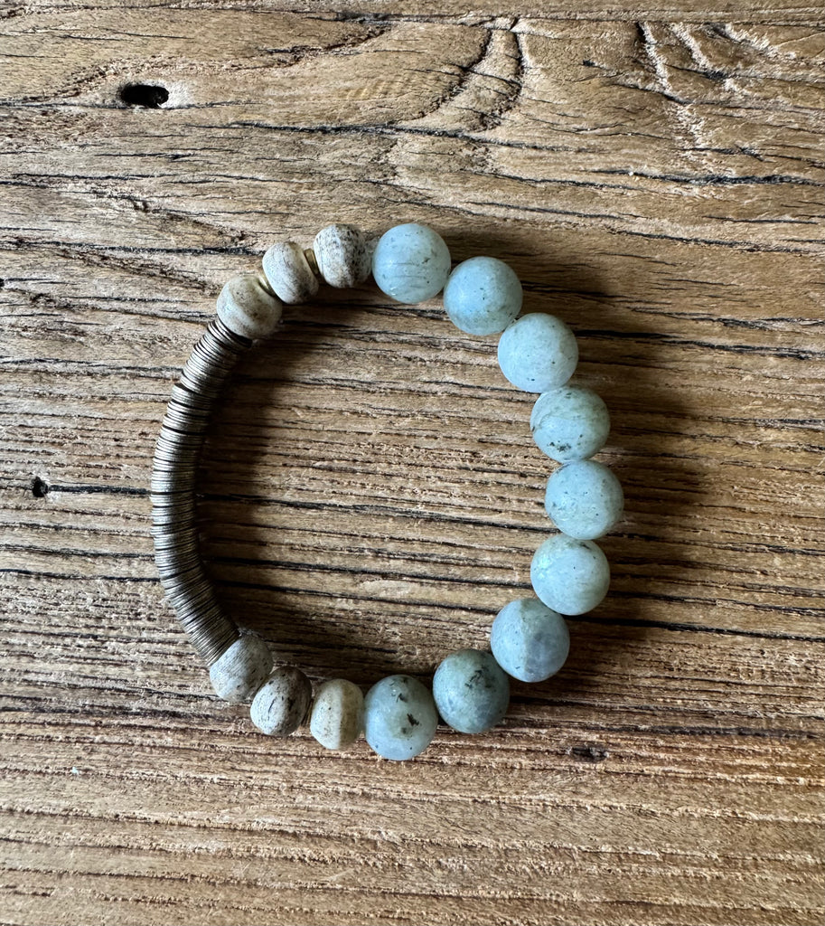 Earth and Ocean Handbeaded Bracelets