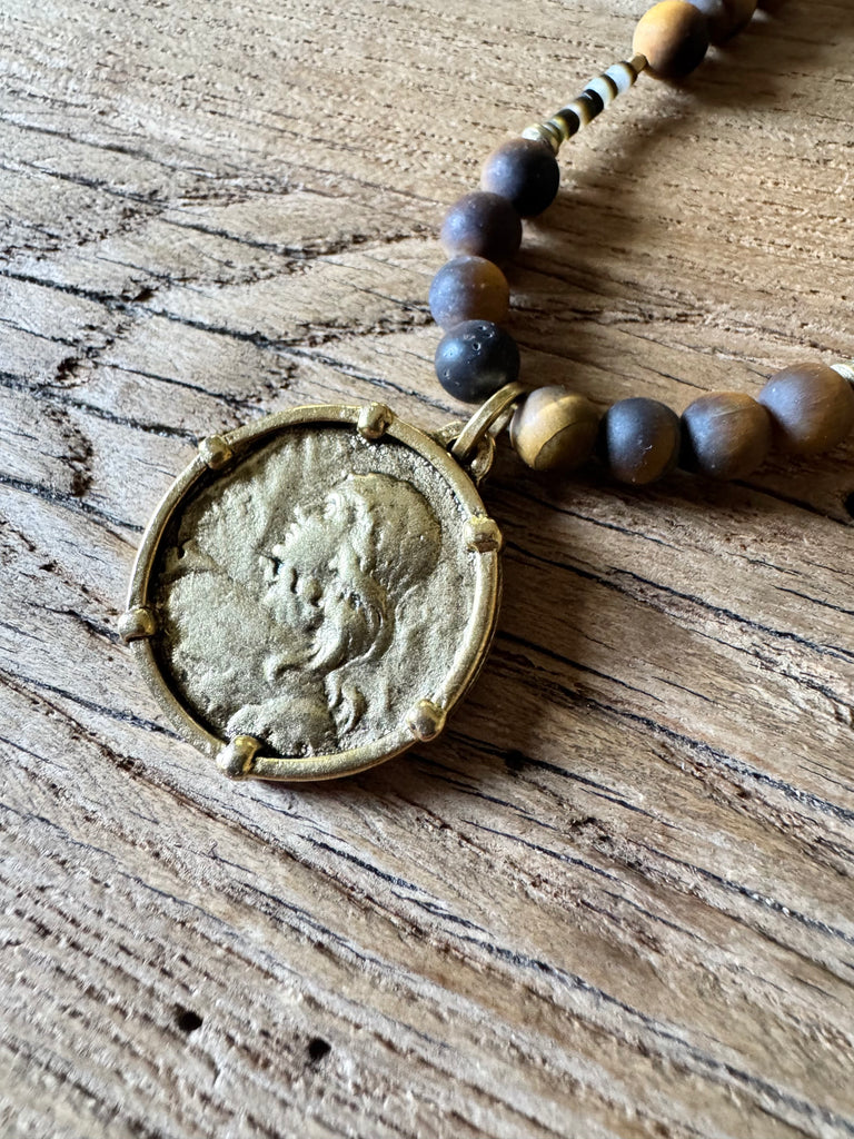 Joan of Arc Tiger’s Eye Necklace