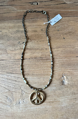 Earthy Chic Peace Necklace