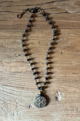 Old World Hematite Necklace
