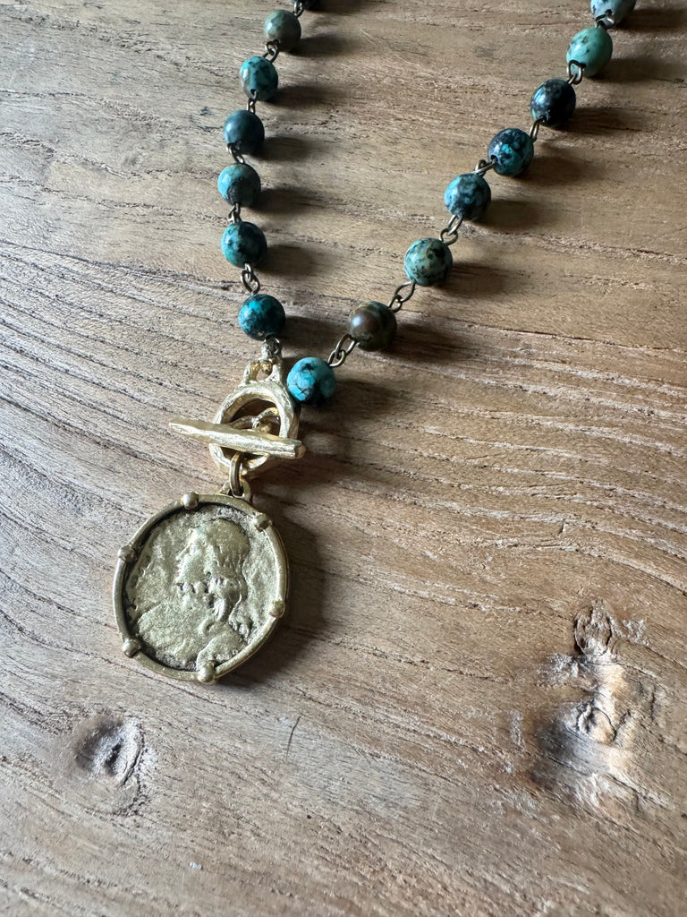 Joan of Arc Turquoise Necklace