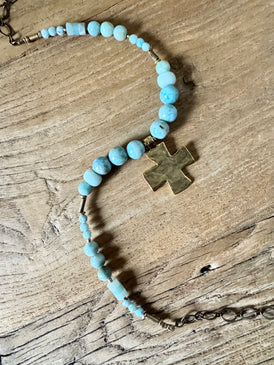 Cleo Larimar Necklace