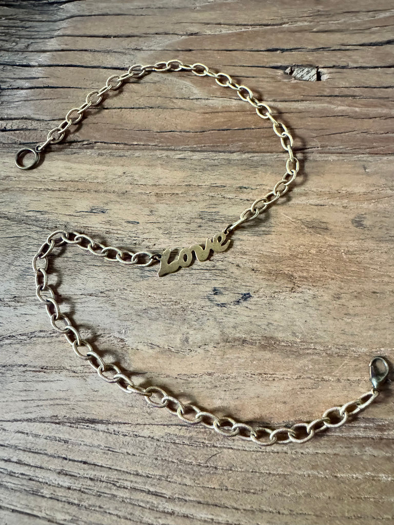 Love Script Necklace