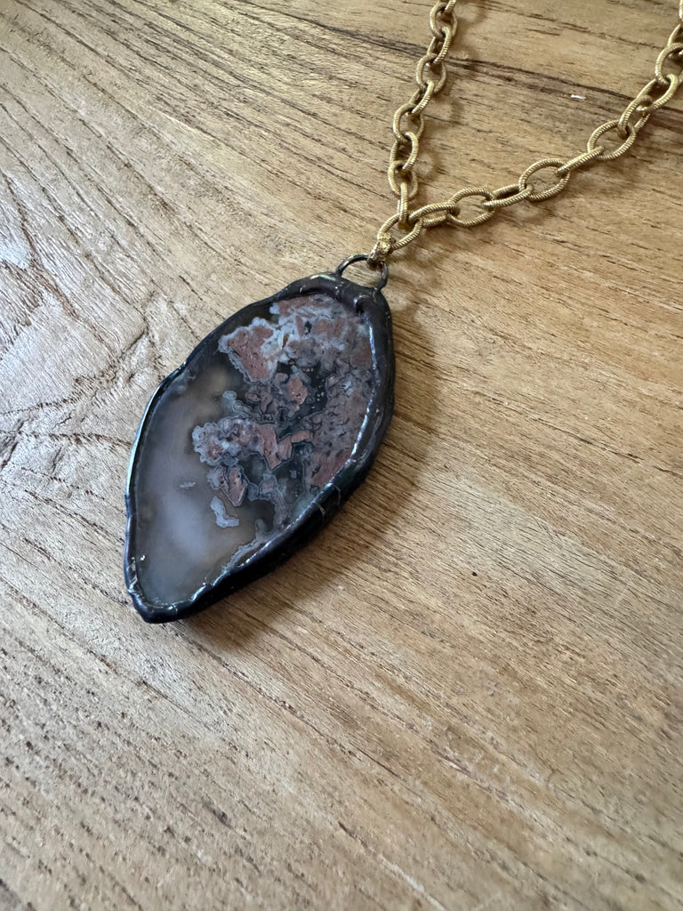 Midnight Agate Necklace