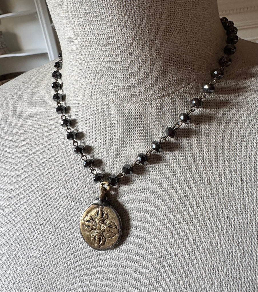 Old World Hematite Necklace