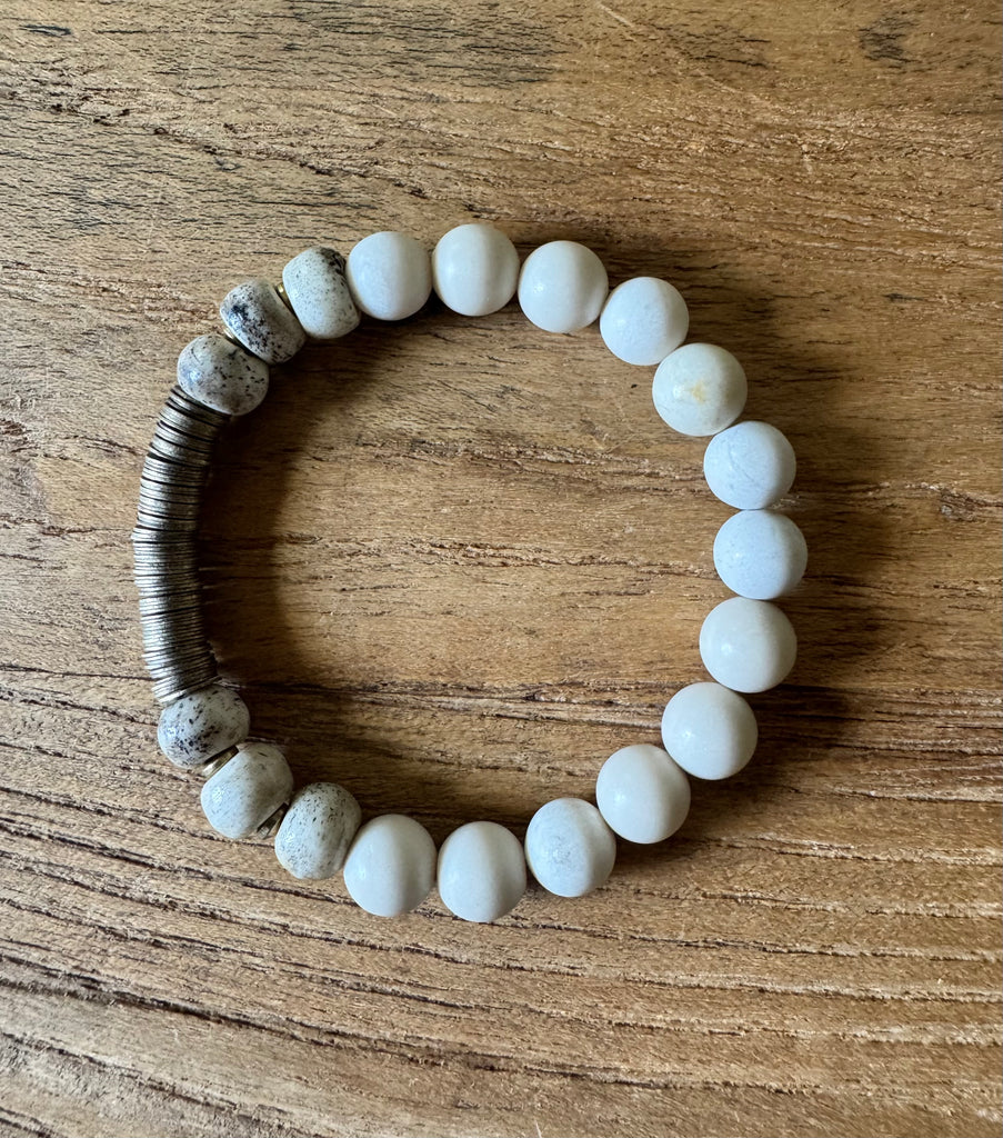 Earth and Ocean Handbeaded Bracelets