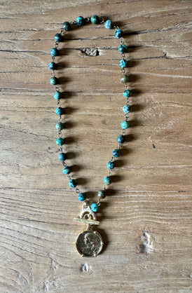 Joan of Arc Turquoise Necklace