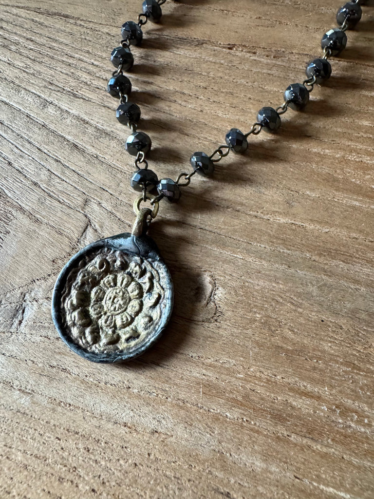 Old World Hematite Necklace