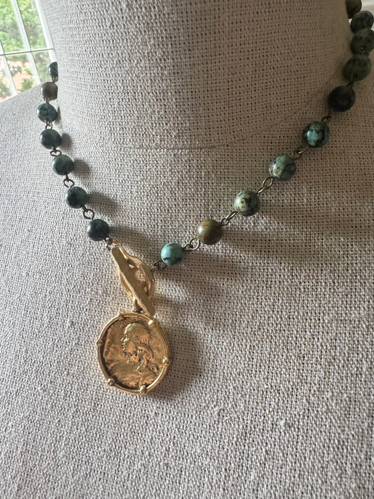 Joan of Arc Turquoise Necklace