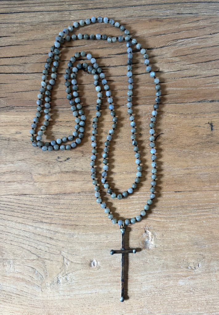Artisan Cross Wrap Necklace