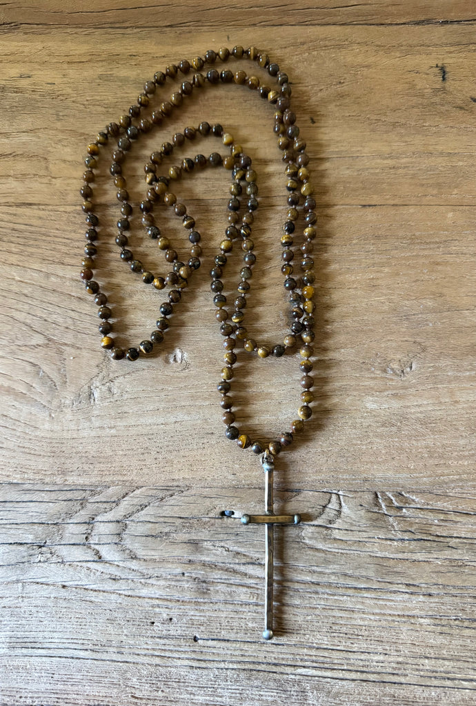 Artisan Cross Wrap Necklace