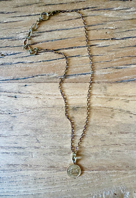 Peace Dove Circle Necklace