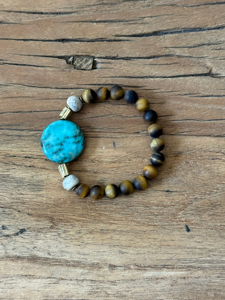Desert Sky Handbeaded Stretch Bracelets