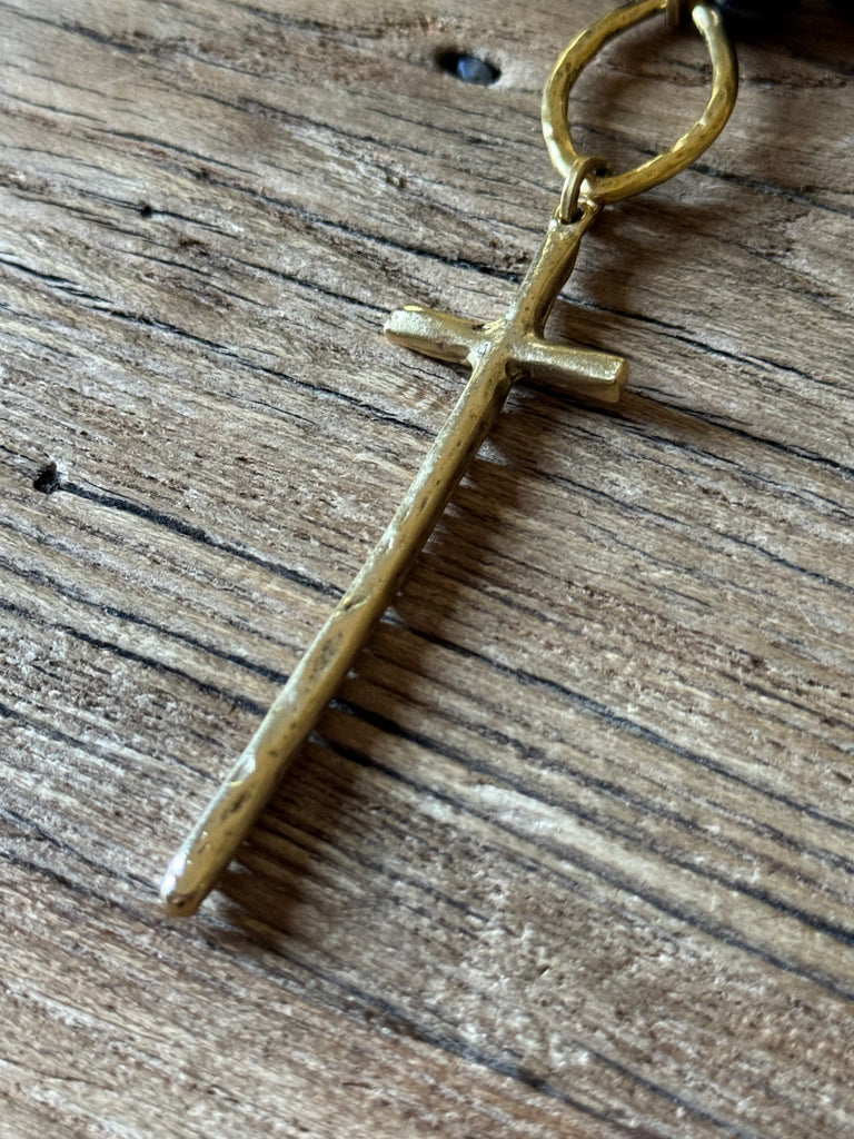 Midnight Relic Cross Necklace