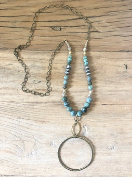 Full Circle Turquoise Necklace