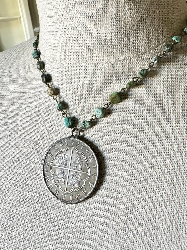 Turquoise Old World Necklace