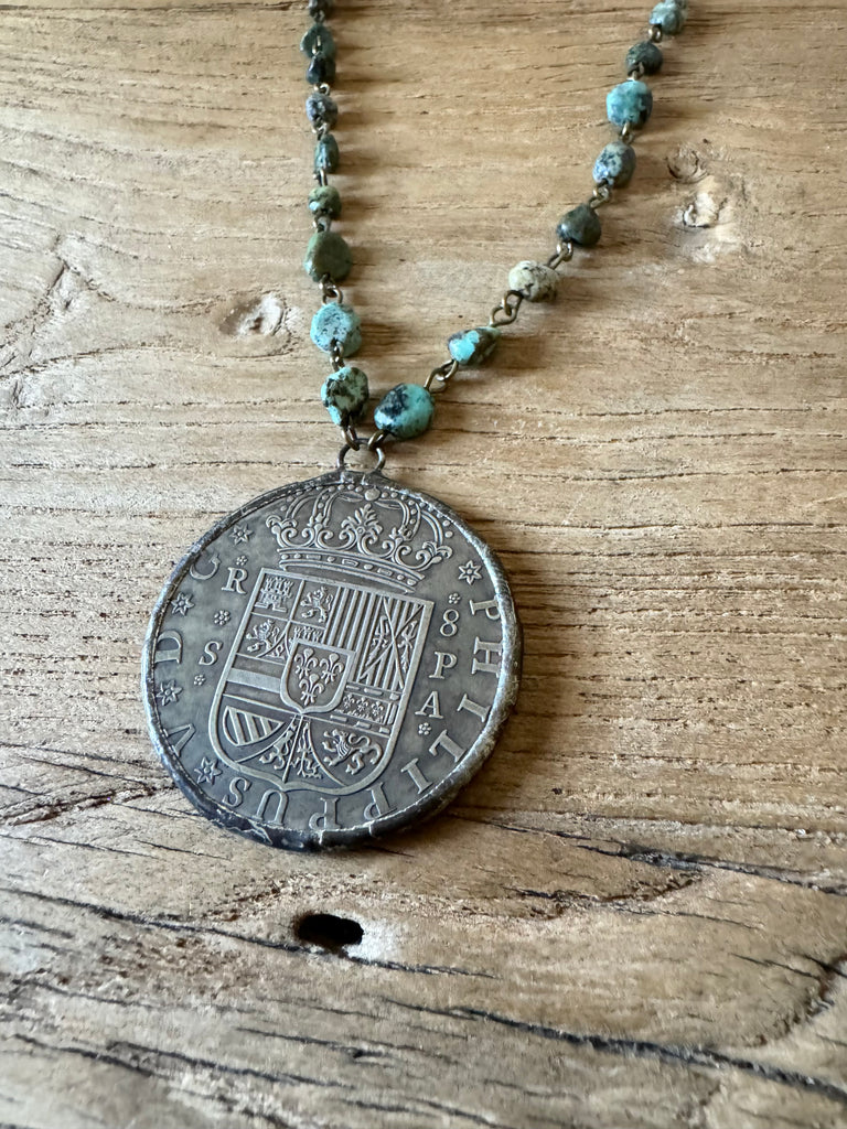 Turquoise Old World Necklace