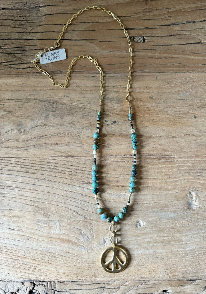 Turquoise Peace Necklace