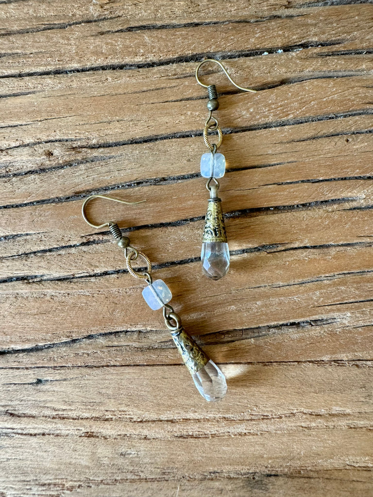 Tibetan Quartz Earrings