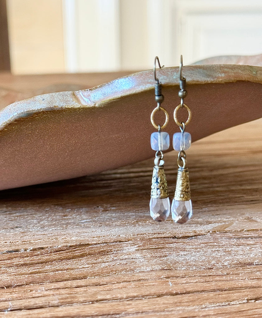 Tibetan Quartz Earrings