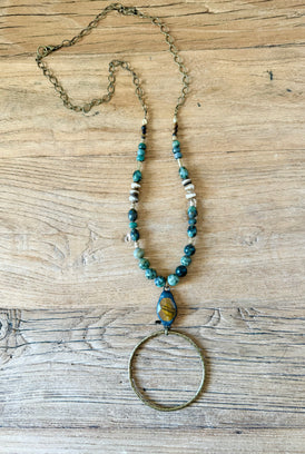 Full Circle Turquoise Necklace