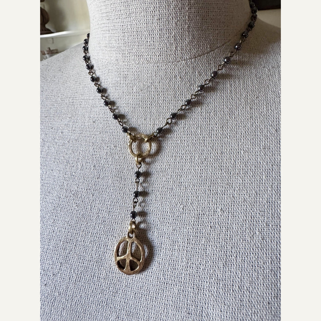 Peace & Stone Necklace