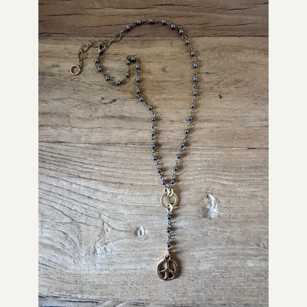 Peace & Stone Necklace