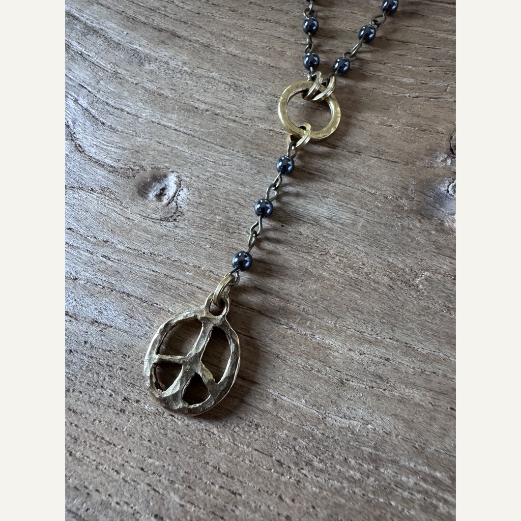 Peace & Stone Necklace