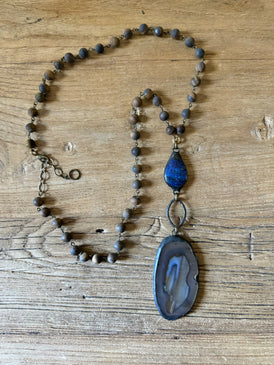 Rock Out Lapis Necklace