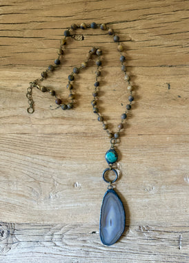 Rock Out Turquoise Necklace