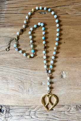 Peace & Love Amazonite Necklace