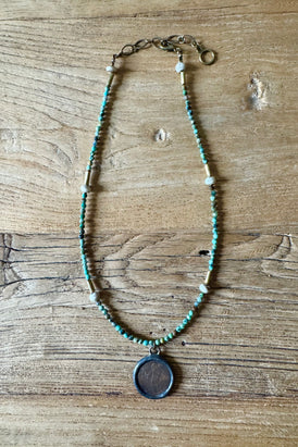 Turquoise Guardian Angel Necklace