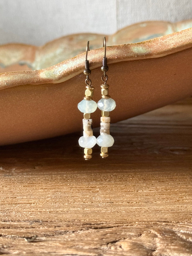 Moonstone Drop Earring