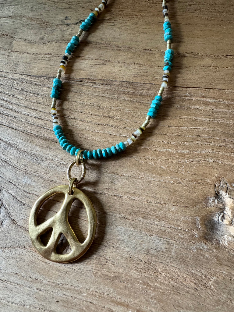Heishi Peace Necklace