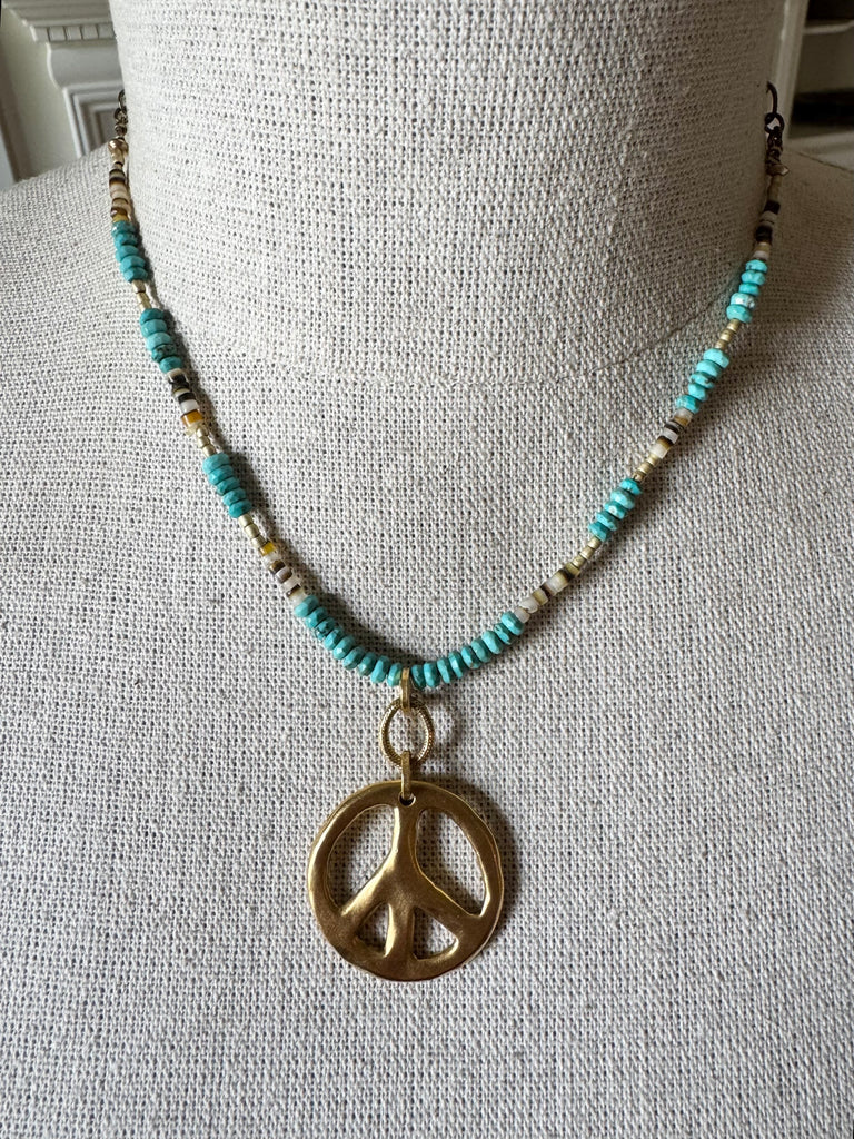 Heishi Peace Necklace