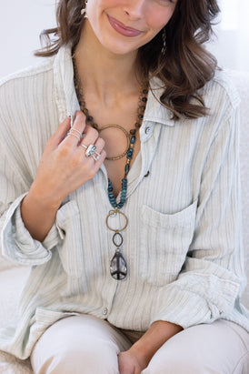 Turquoise Peace Necklace